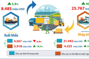Hà Nội: Kim ngạch xuất, nhập khẩu hàng hoá đạt hơn 8,4 tỷ USD trong 5 tháng