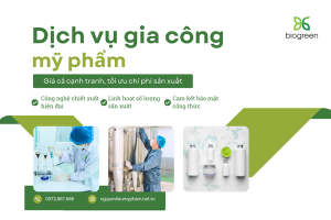 Biogreen làm dịch vụ gia công sữa tắm giá tốt